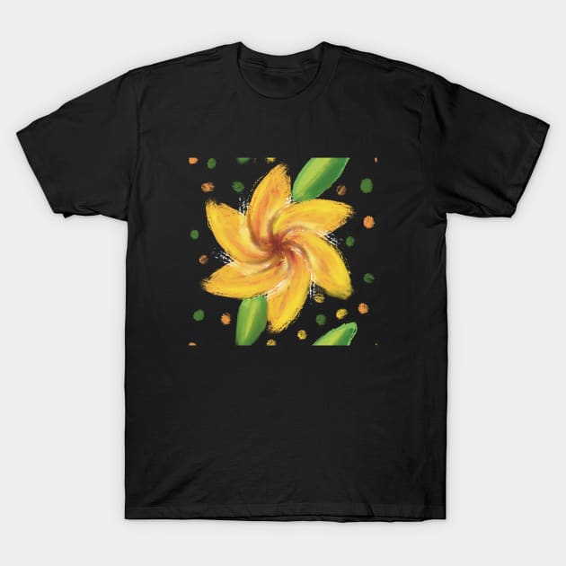 Oil painting flower pattern T-Shirt by hdesign66